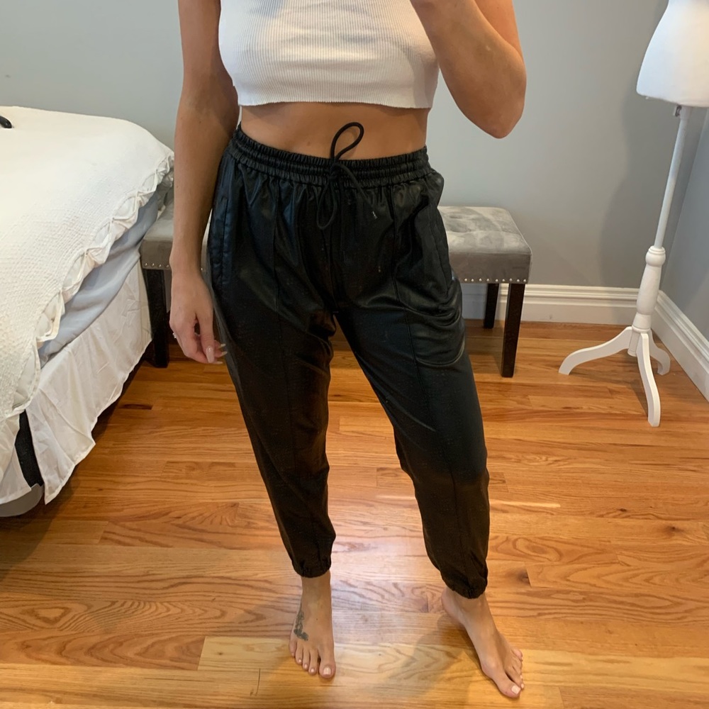 BLANK NYC Faux Leather Joggers  from Bloomingdales